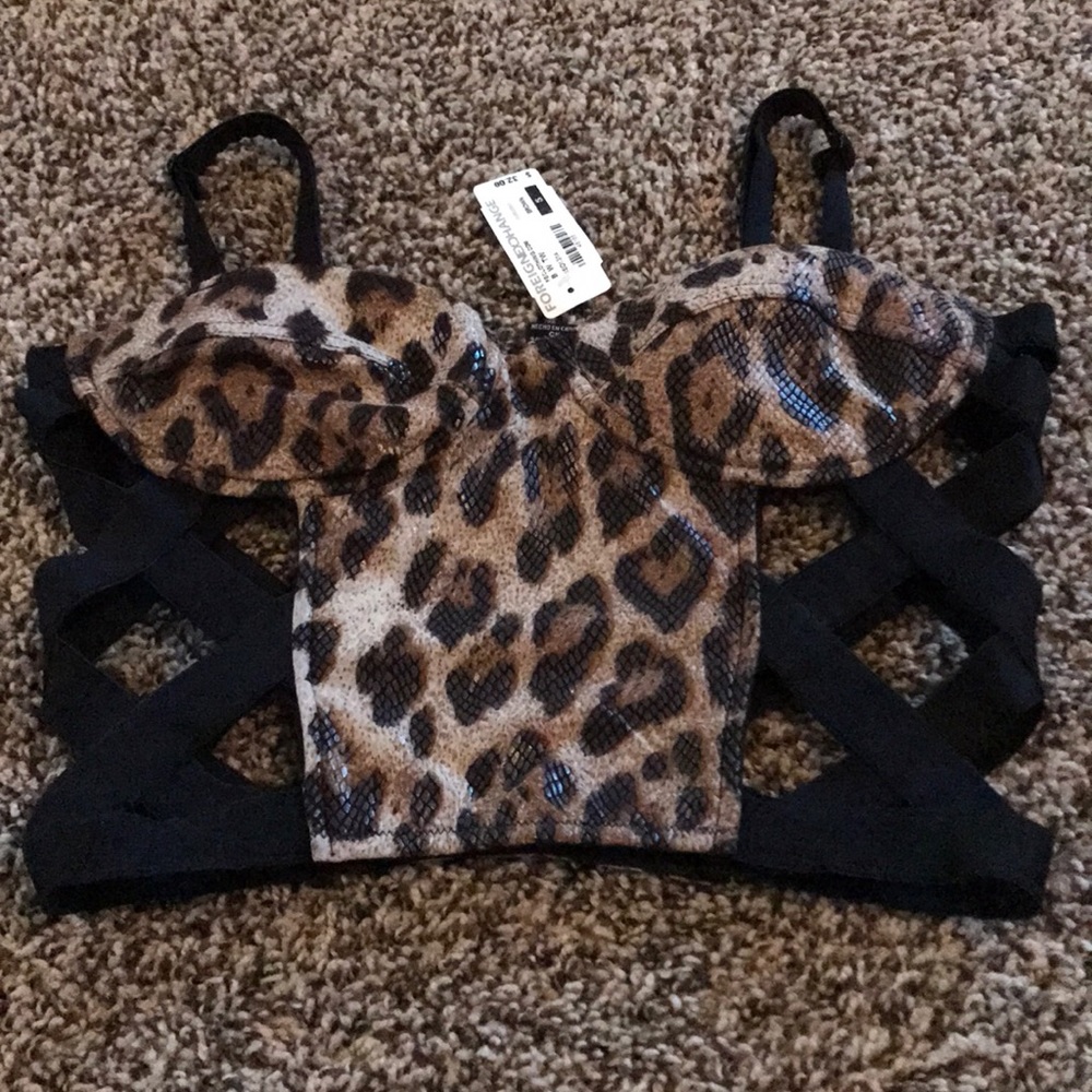 Leopard bustier